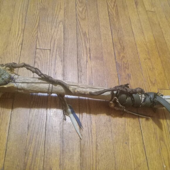 One of a Kind Wand-Handmade with authentic ancient artifact chovihani Stick - Picture 5 of 16